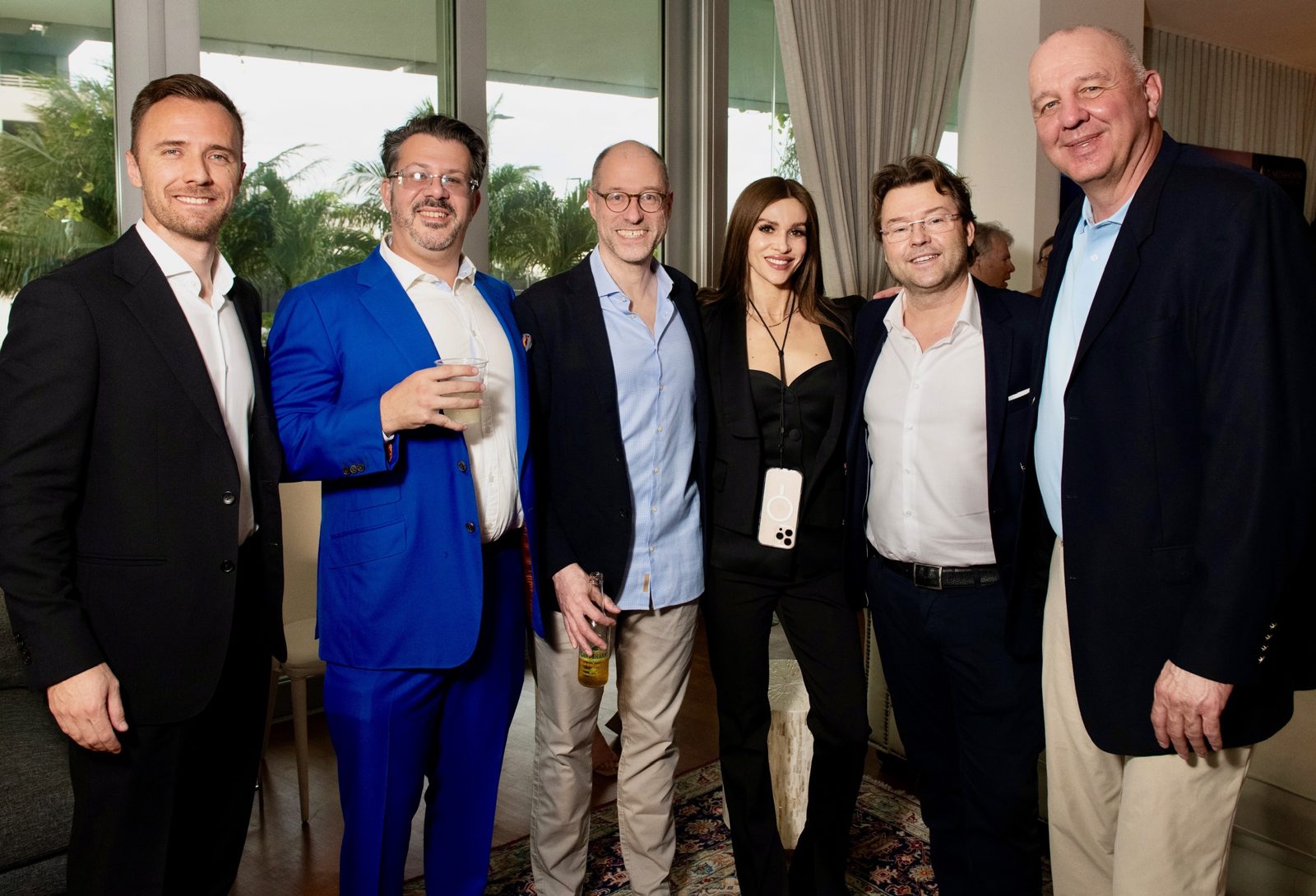 Guests at the Typhon Art Basel party in Miami Beach